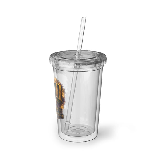 2026 KLEI Men's Conference Acrylic Tumbler - Suave Clear Cup with Straw