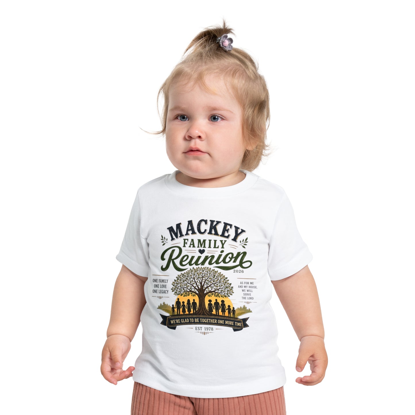 Baby Short Sleeve T-Shirt- Mackey Family Reunion