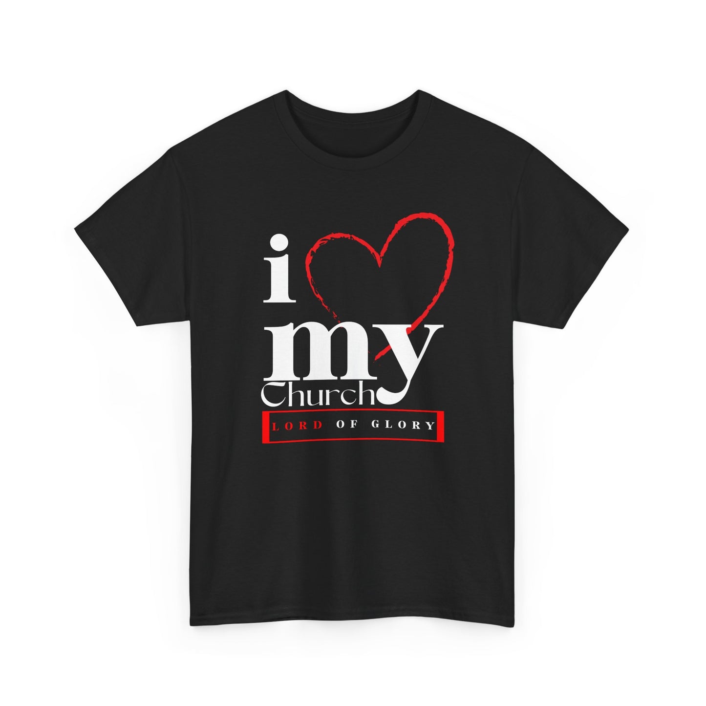 LOG I Love My Church Unisex Tee, Faith-based T-Shirt, Religious Apparel, Gift for Churchgoers, Casual Weekend Wear