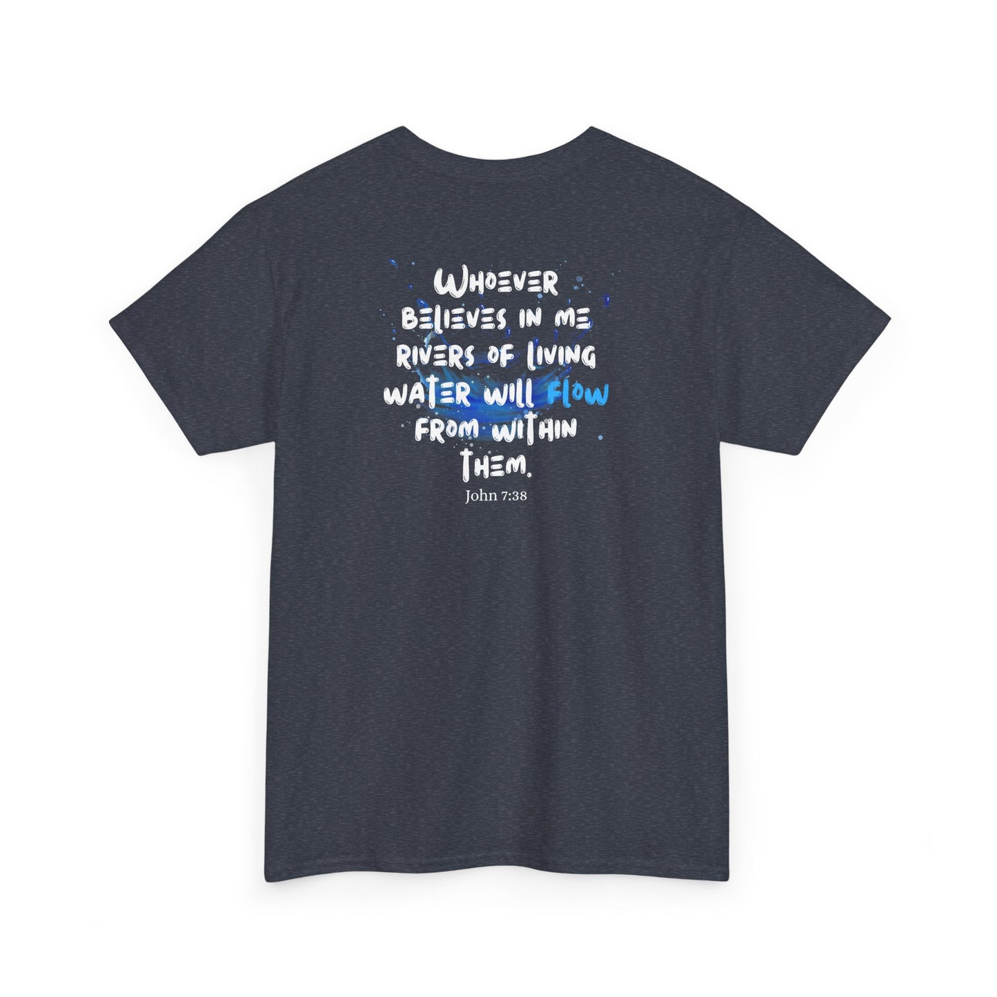 Waterfall Photo Tee — 'Let It Flow' Graphic T-Shirt