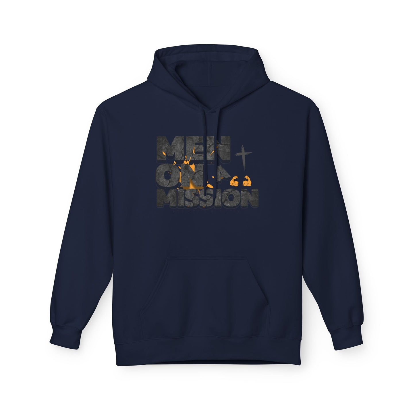 LOG Men on a Mission Hoodie - Inspirational Unisex Fleece, Perfect for Faith Groups, Motivational Apparel, Gift for Encouragement