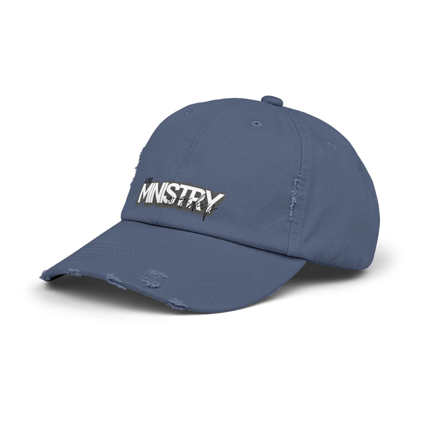 LOG Unisex Distressed Cap with 'MINISTRY': Design, Trendy Baseball Hat for Casual Outfits, Gift for Friends, Daily Wear, Festival [...]