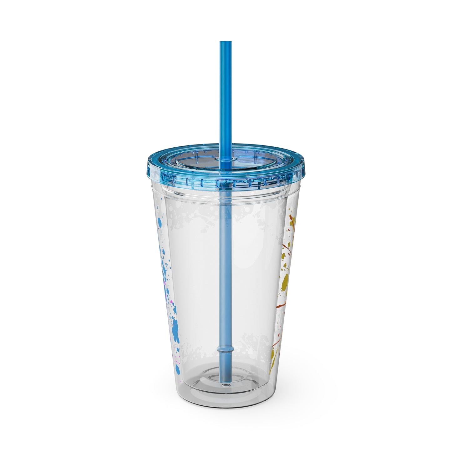LOGColorful Youth Tumbler with Straw, Inspirational Drinkware for Teens, Summer Fun, Motivational Quotes, Birthday Gift