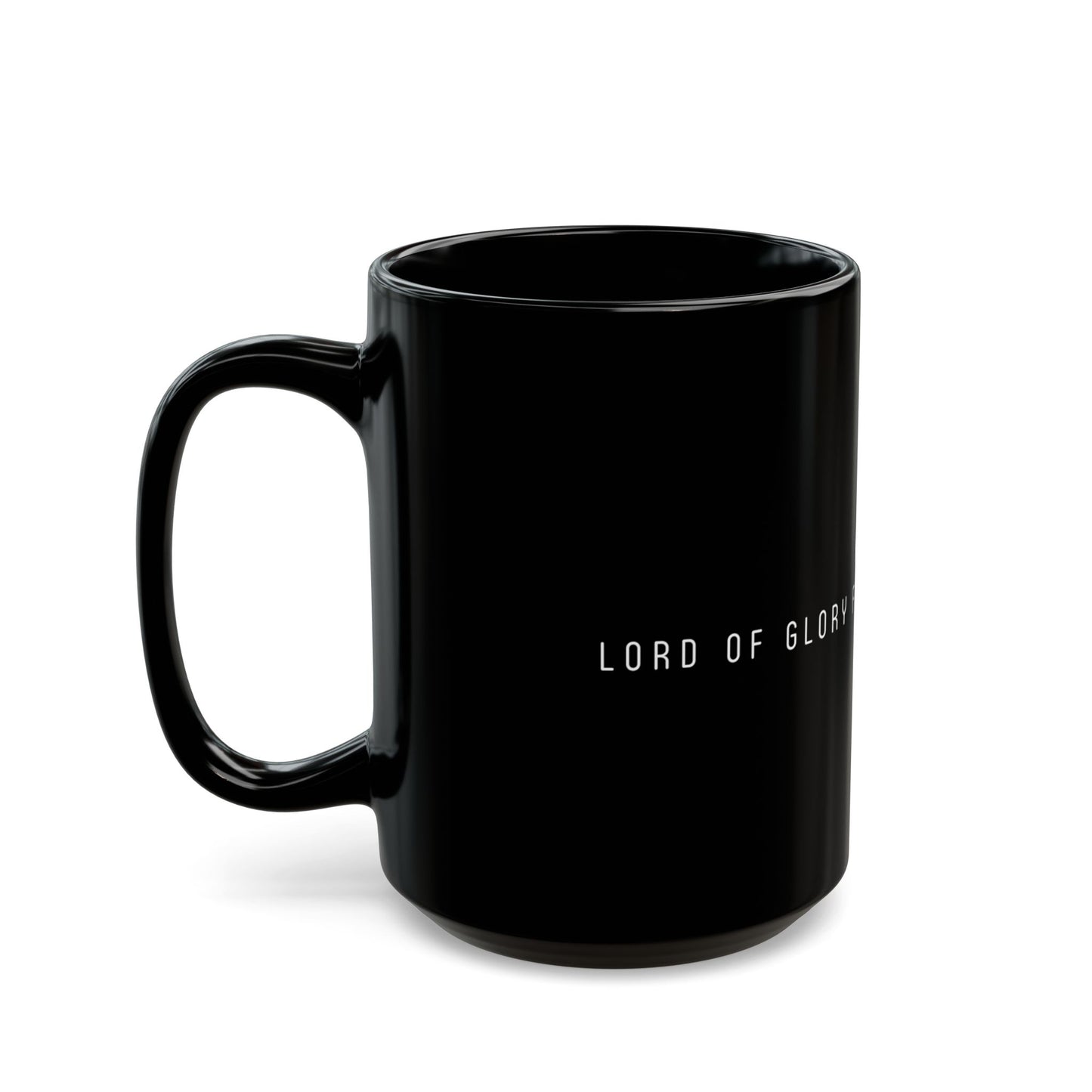LOG Sleek Black Mug with Inspirational Design | Perfect for Coffee Lovers, Gifts, Church Events, Daily Motivation, and Home Decor