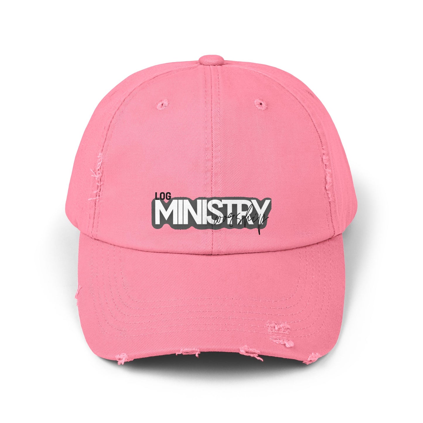 LOG Unisex Distressed Cap with 'MINISTRY': Design, Trendy Baseball Hat for Casual Outfits, Gift for Friends, Daily Wear, Festival [...]