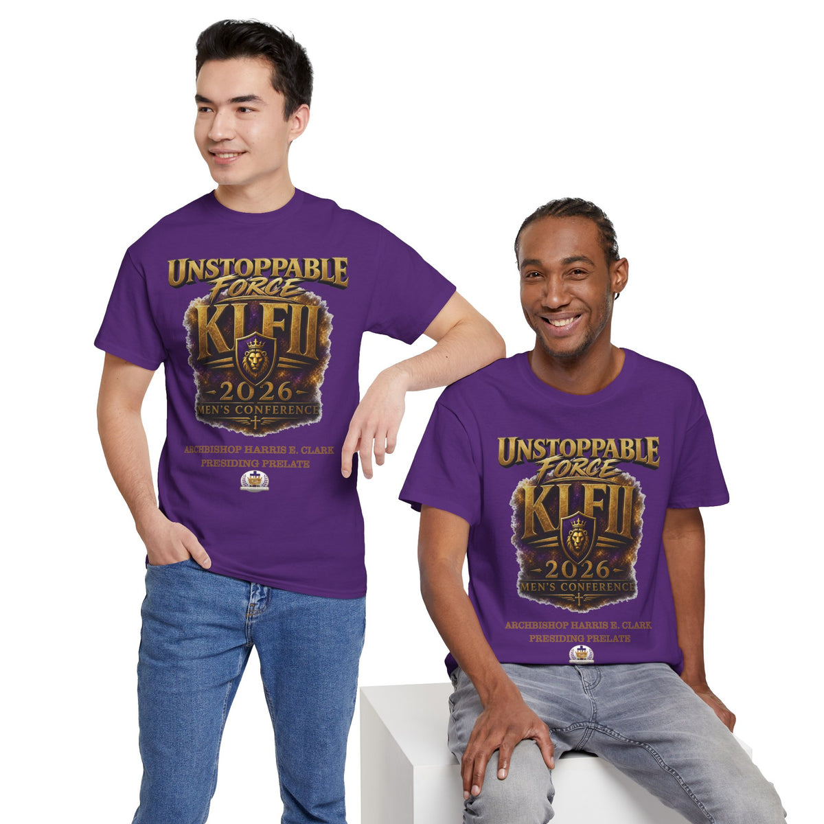 KLFII Main(FRIDAY NIGHT) T-SHIRT 2026 Men's Conference (Please order by 9/7) *Please Click on Add Personalized Design To Add Your Name*