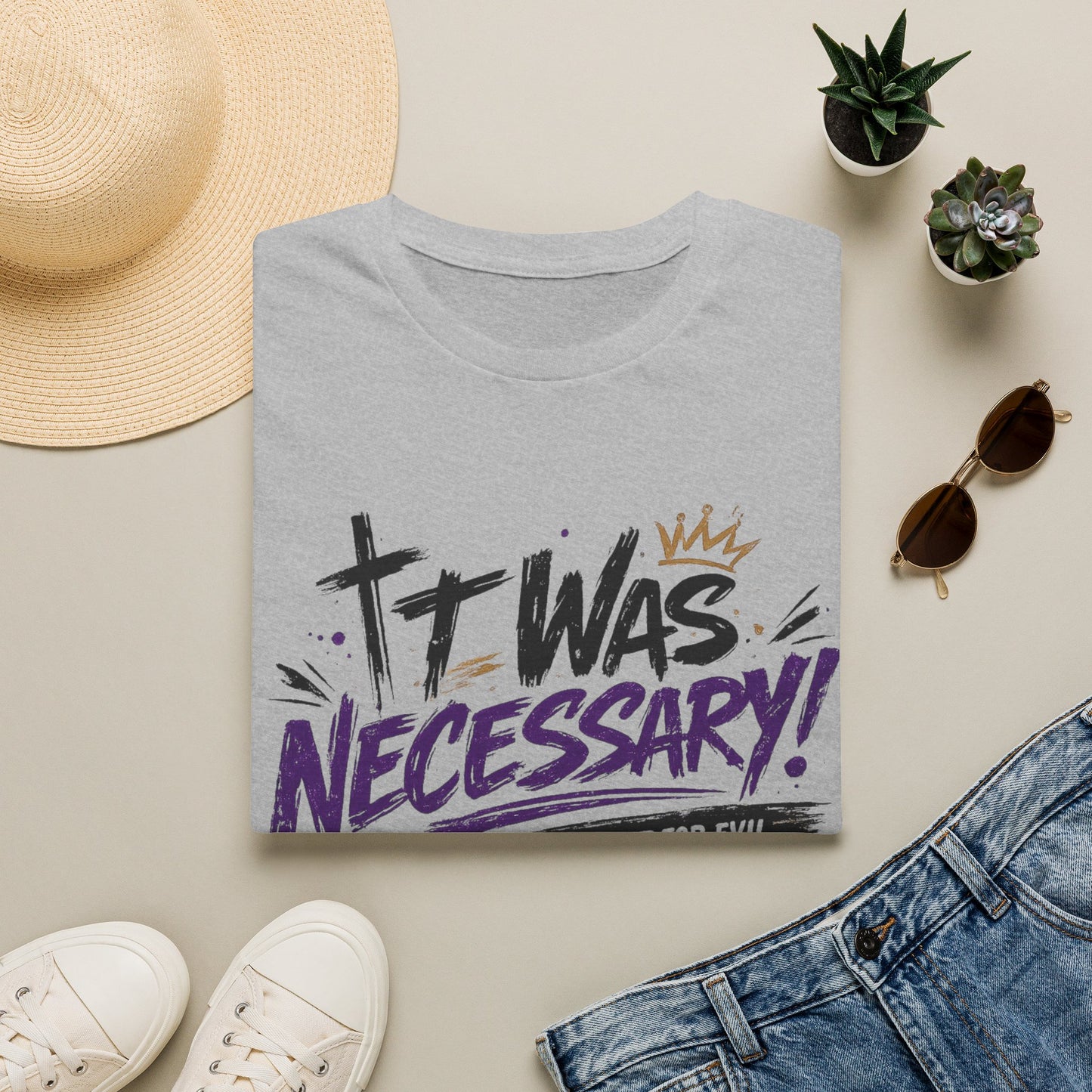 It Was Necessary T-Shirt — Faith & Bold Statement Christian Graphic Tee