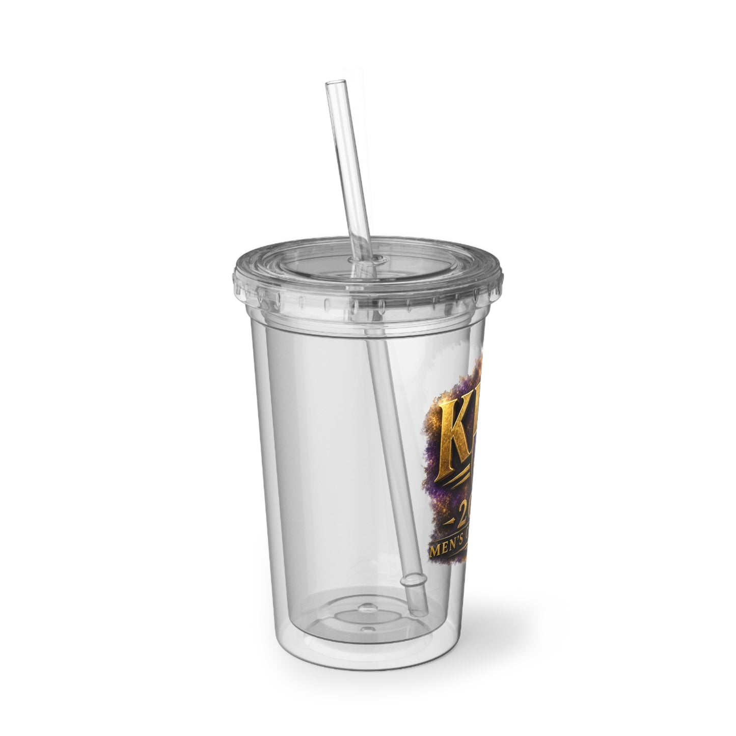 2026 KLEI Men's Conference Acrylic Tumbler - Suave Clear Cup with Straw