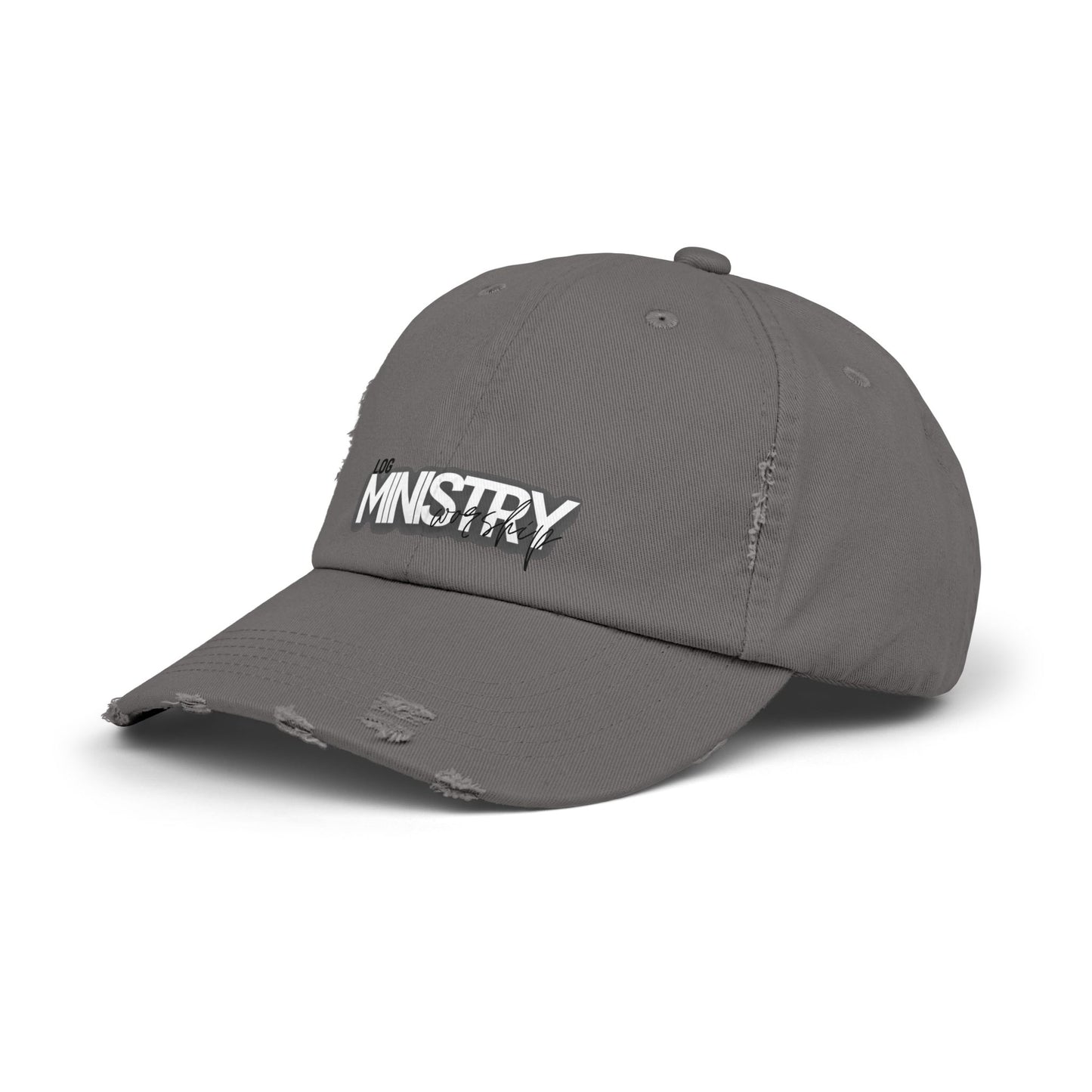 LOG Unisex Distressed Cap with 'MINISTRY': Design, Trendy Baseball Hat for Casual Outfits, Gift for Friends, Daily Wear, Festival [...]