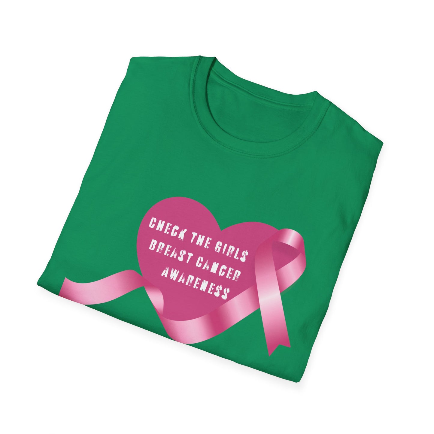 Breast Cancer Awareness T-Shirt - Check The Girls, Gift for Support, Fundraiser Event, Comfort Wear, Pink Ribbon Tee, Unisex Fashion