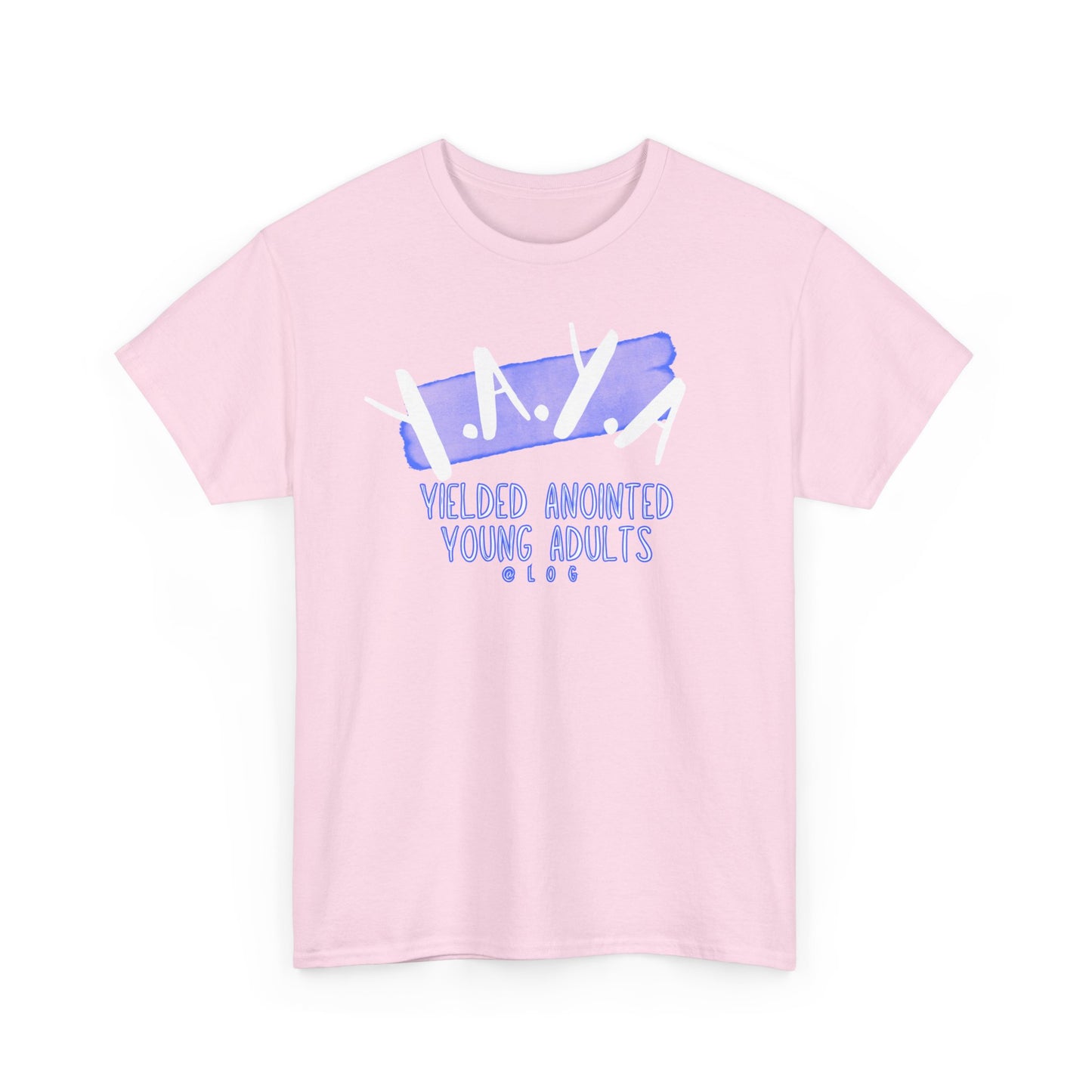 YAYA: Unisex Heavy Cotton Tee - YAYA Yielded Anointed Young Adults, Christian Apparel, Youth Group Shirt, Faith-Based Clothing, Casual Tee, [...]