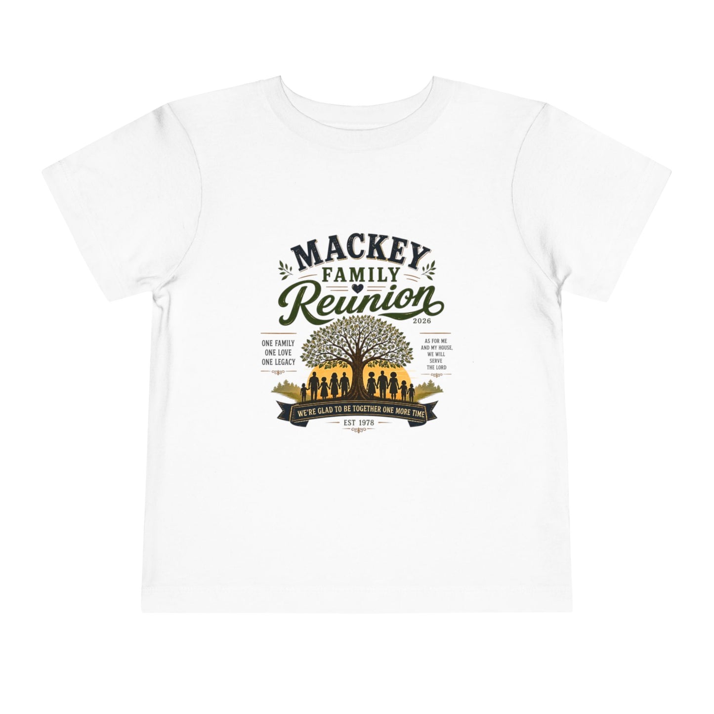 Toddler Short Sleeve Tee-Mackey Family Reunion