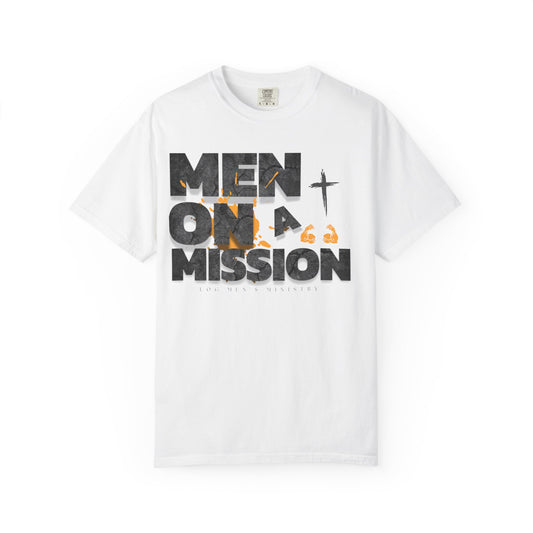 LOG Men on a Mission: Unisex Garment-Dyed T-shirt, Inspirational Tee, Faith-Based Apparel, Christian Gift, Casual Everyday Wear