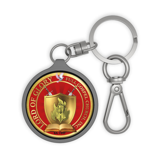 LOG Inspirational Keyring: Tag for Faith, Custom Keychain for Church Events, Religious Gift, Christian Keyring