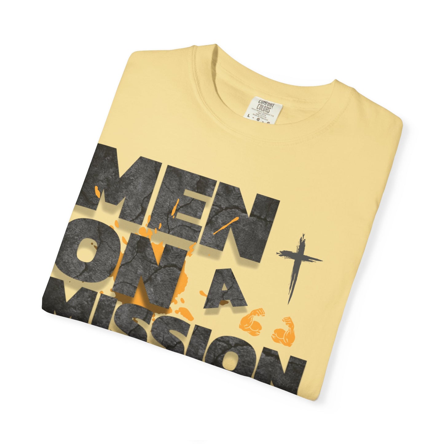 LOG Men on a Mission: Unisex Garment-Dyed T-shirt, Inspirational Tee, Faith-Based Apparel, Christian Gift, Casual Everyday Wear