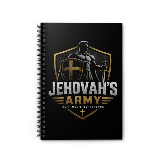 Jehovah's Army Spiral Notebook — Men's Conference Christian Journal