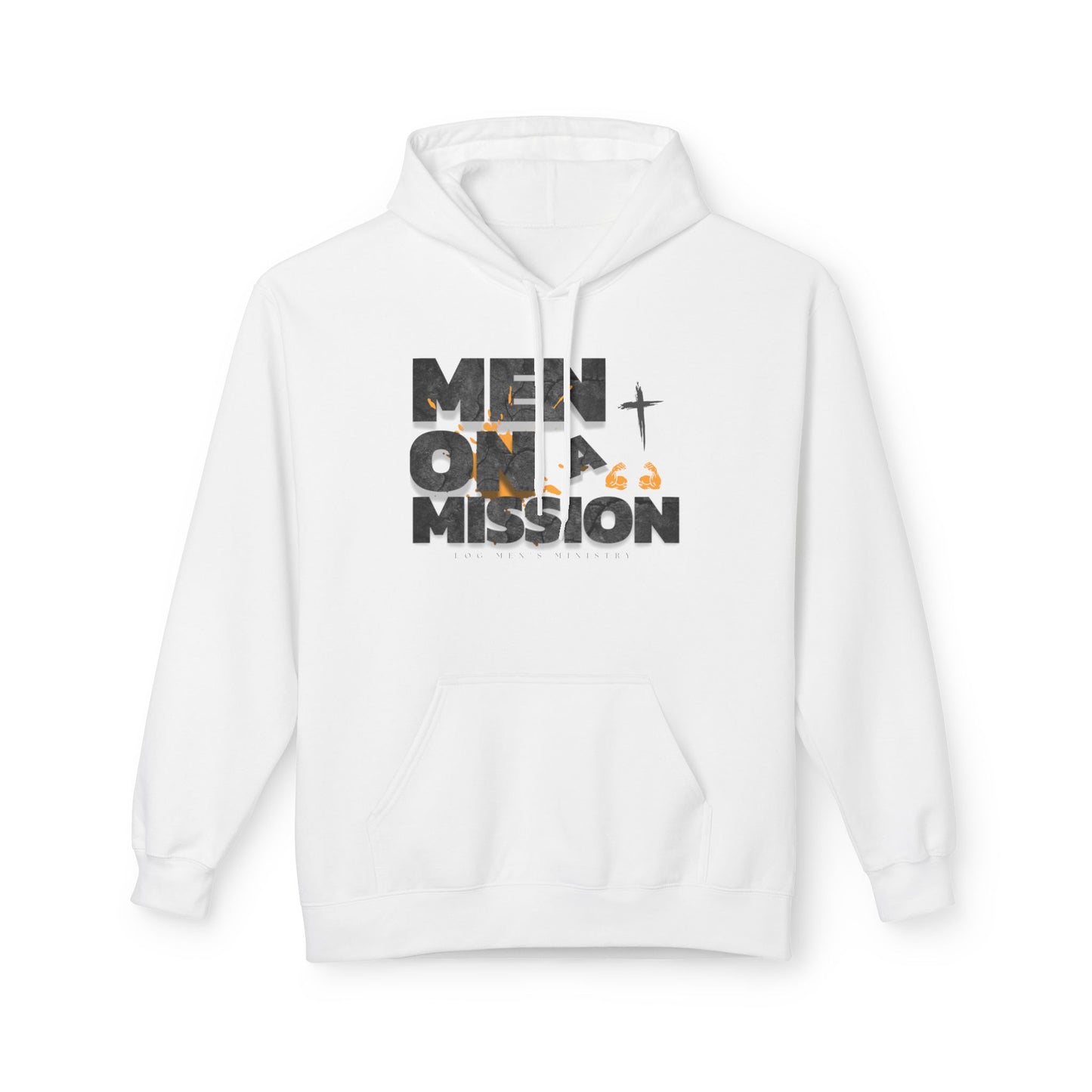 LOG Men on a Mission Hoodie - Inspirational Unisex Fleece, Perfect for Faith Groups, Motivational Apparel, Gift for Encouragement