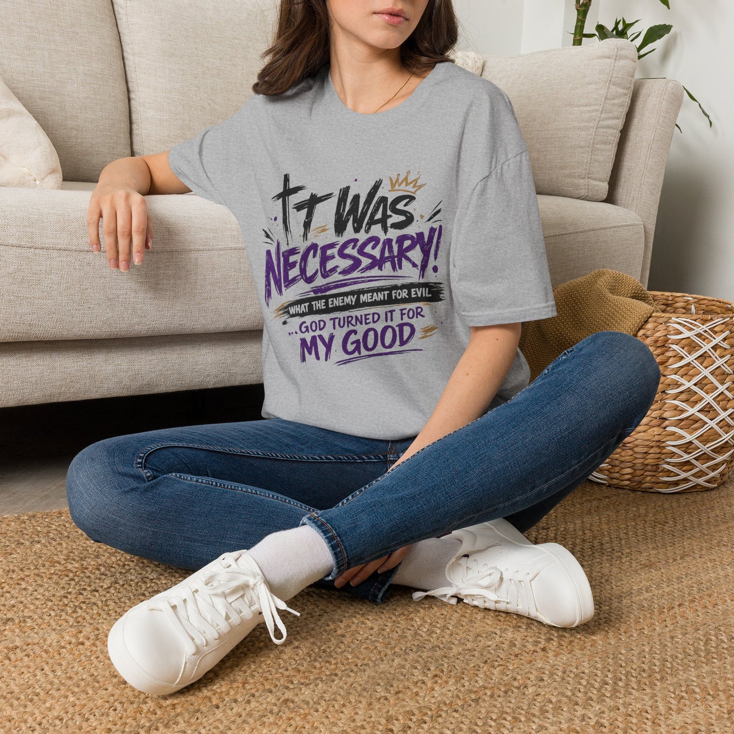 It Was Necessary T-Shirt — Faith & Bold Statement Christian Graphic Tee
