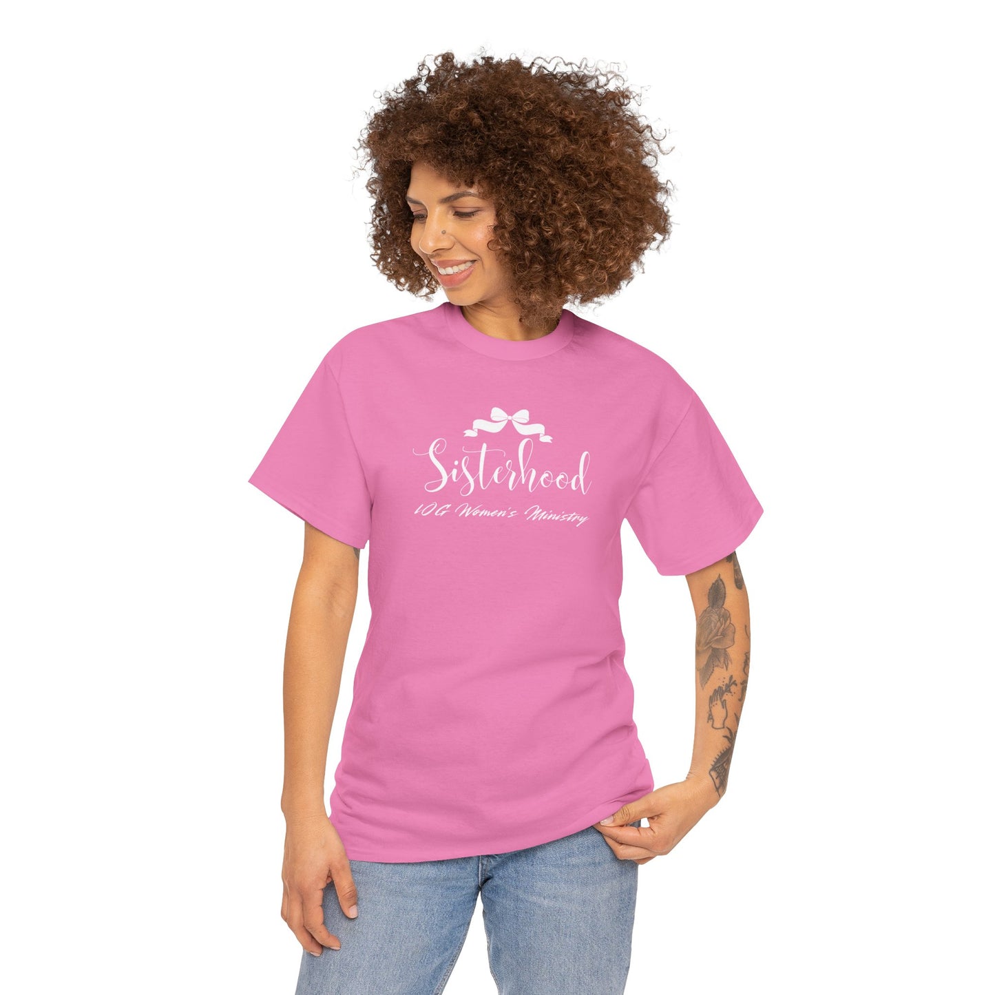 LOG Sisterhood: Unisex Heavy Cotton Tee, Friendship Gift, Cozy Summer Top, Casual Wear, Perfect for Family Celebrations,