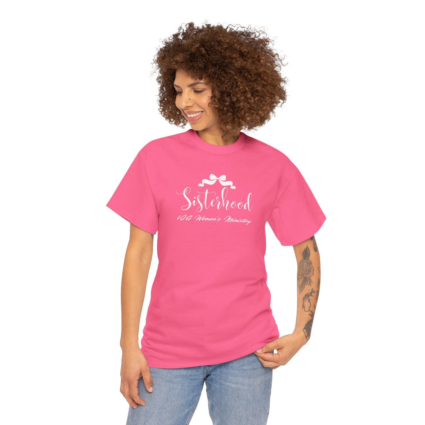 LOG Sisterhood: Unisex Heavy Cotton Tee, Friendship Gift, Cozy Summer Top, Casual Wear, Perfect for Family Celebrations,