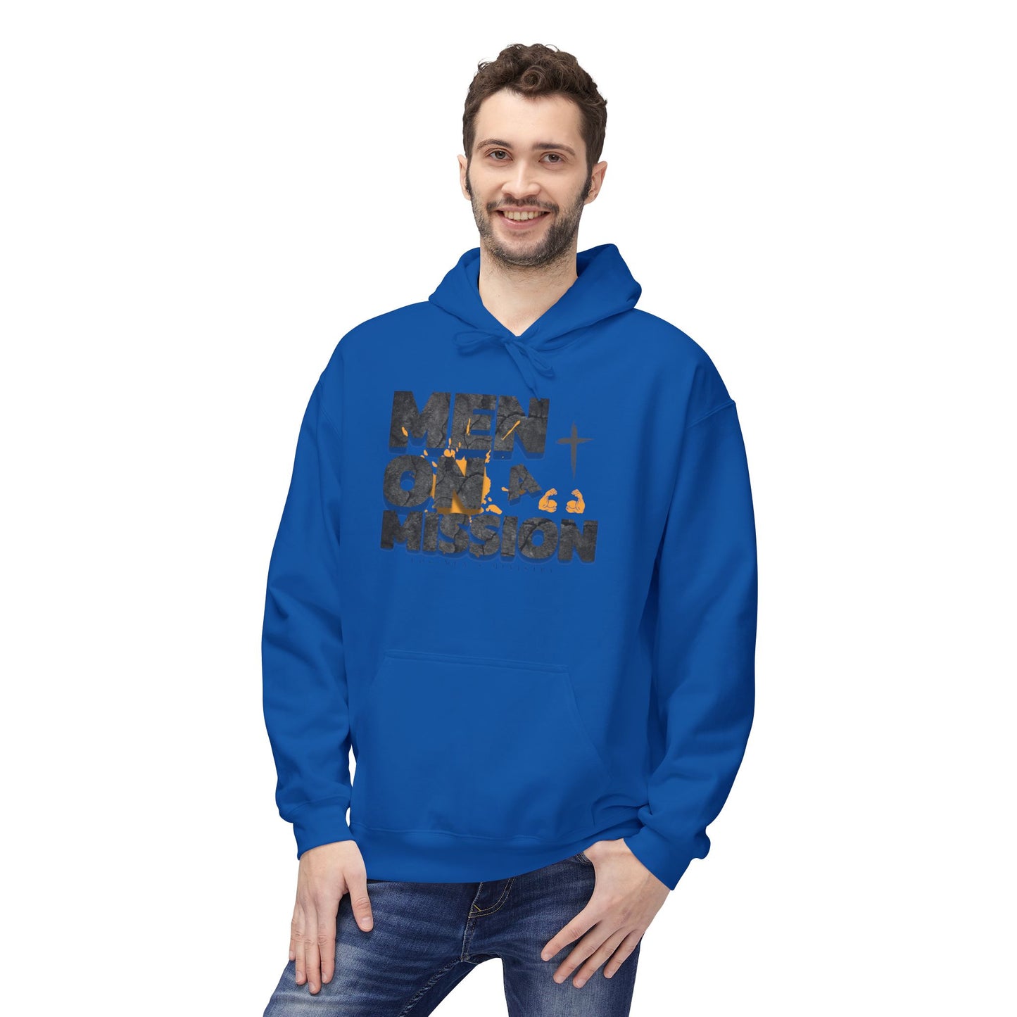LOG Men on a Mission Hoodie - Inspirational Unisex Fleece, Perfect for Faith Groups, Motivational Apparel, Gift for Encouragement