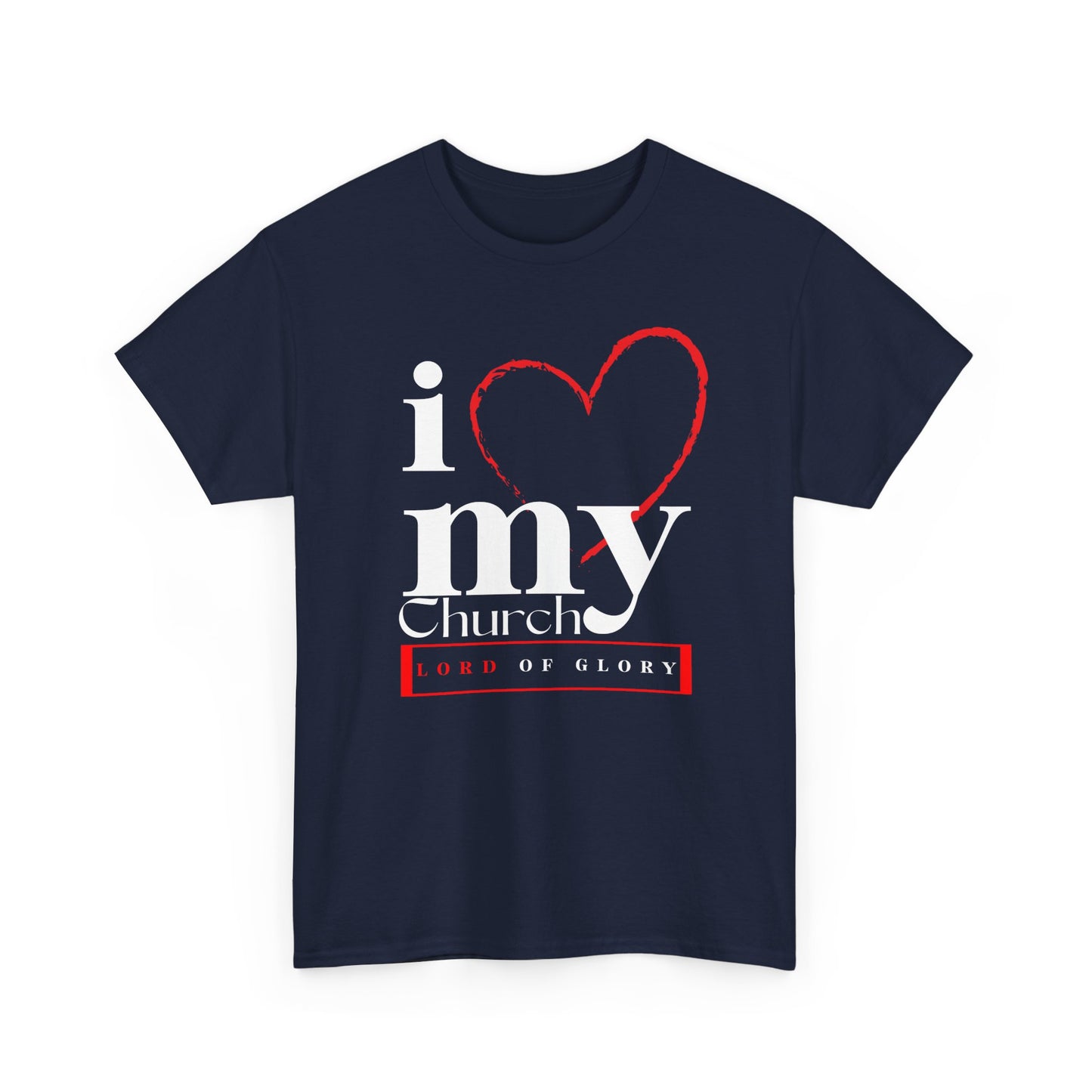 LOG I Love My Church Unisex Tee, Faith-based T-Shirt, Religious Apparel, Gift for Churchgoers, Casual Weekend Wear