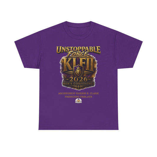 KLFII Main(FRIDAY NIGHT) T-SHIRT 2026 Men's Conference (Please order by 9/7) *Please Click on Add Personalized Design To Add Your Name*