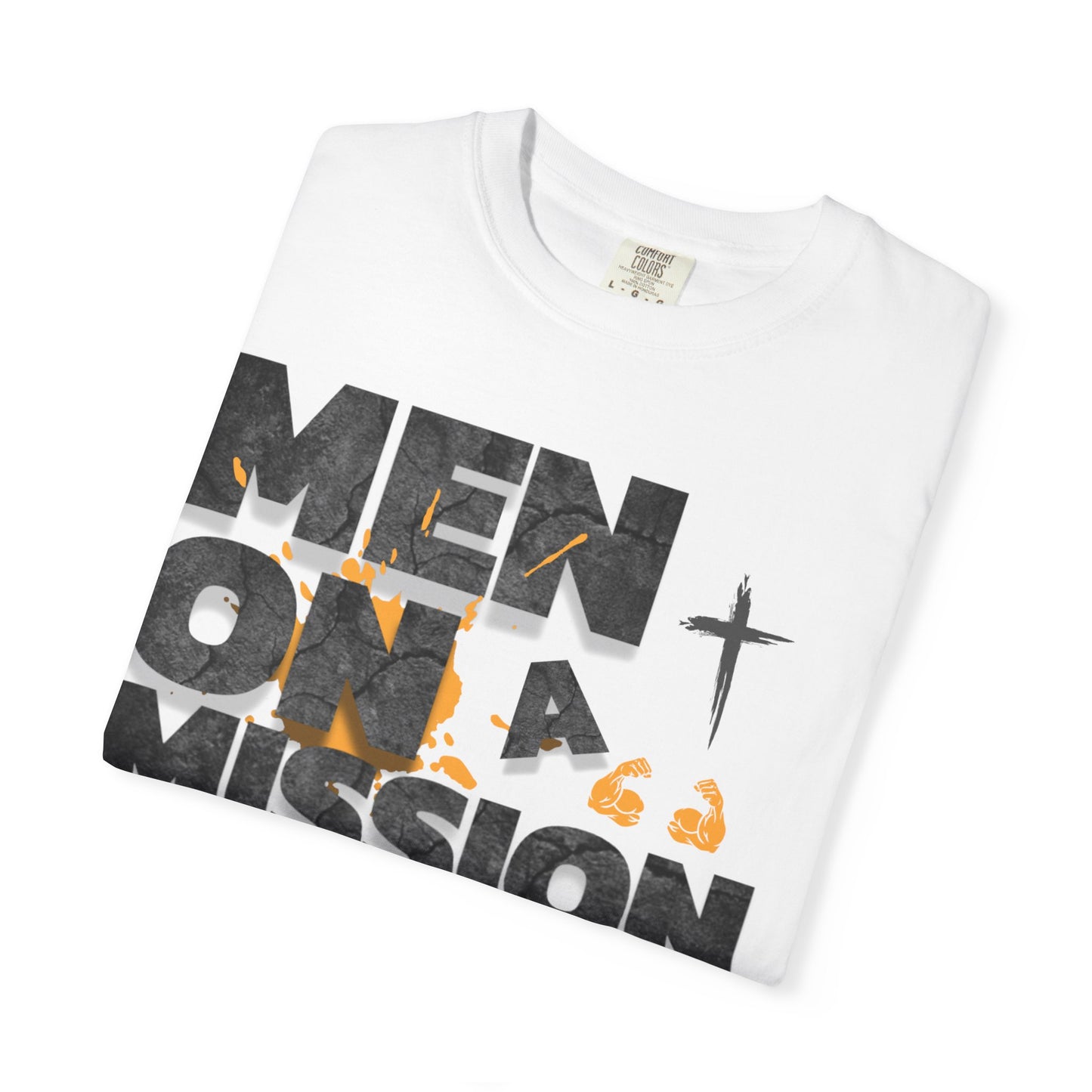 LOG Men on a Mission: Unisex Garment-Dyed T-shirt, Inspirational Tee, Faith-Based Apparel, Christian Gift, Casual Everyday Wear
