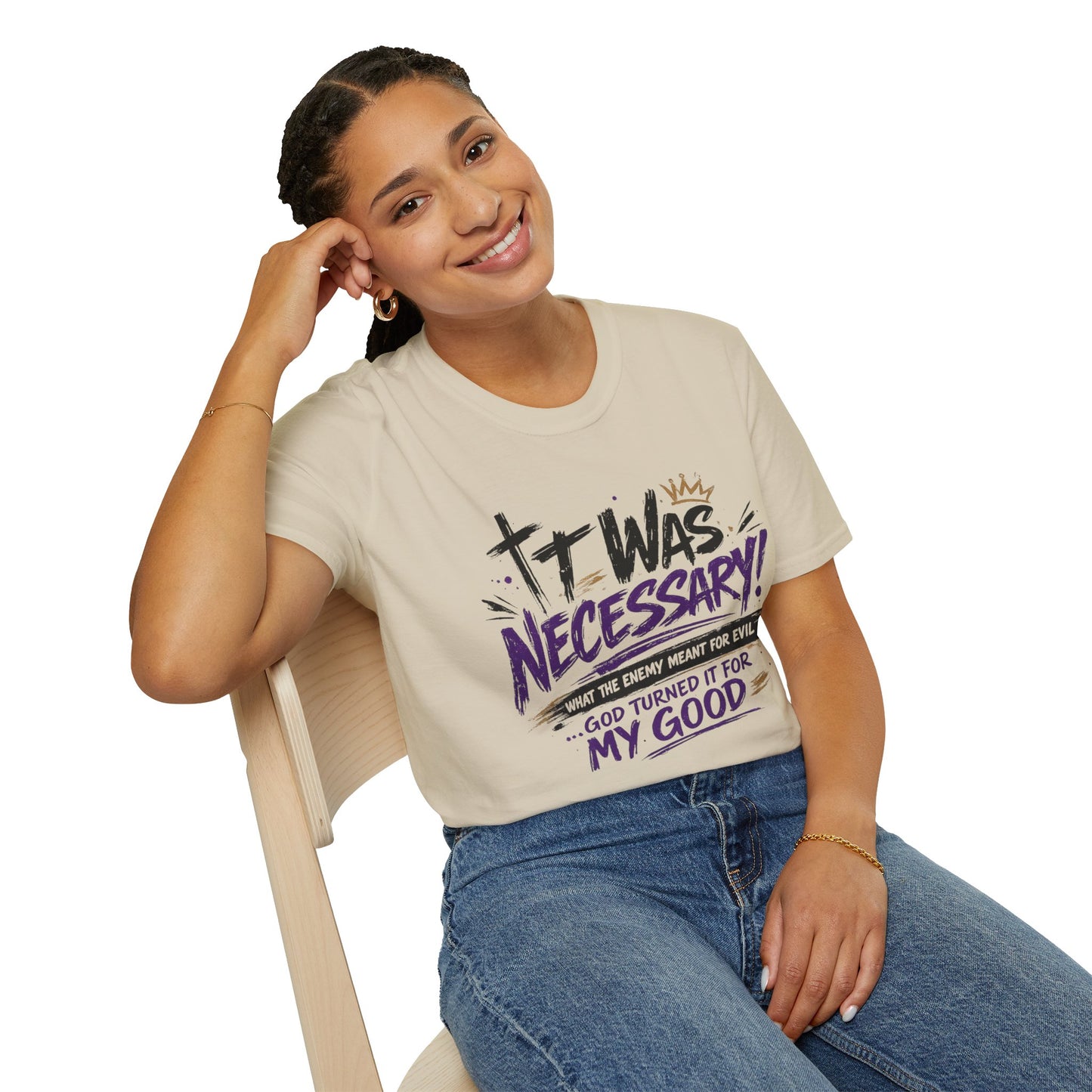 It Was Necessary T-Shirt — Faith & Bold Statement Christian Graphic Tee