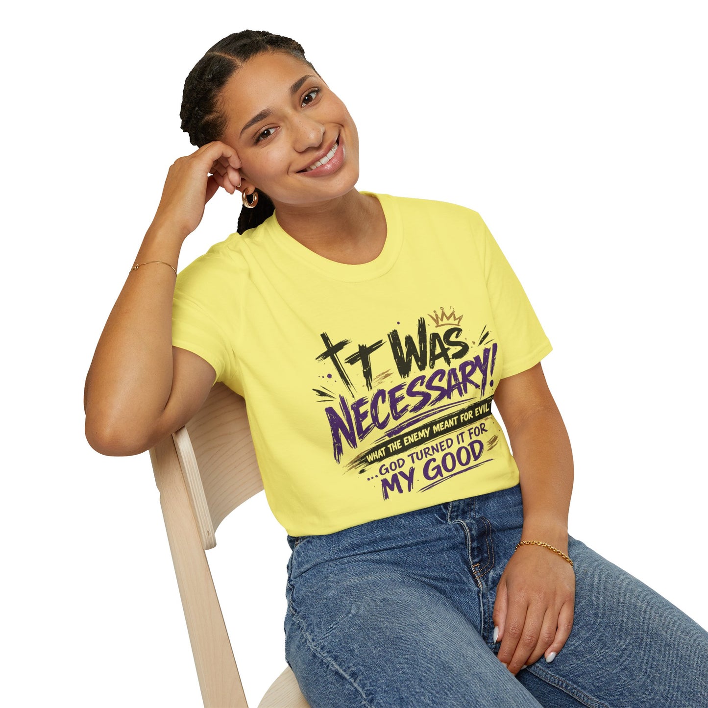 It Was Necessary T-Shirt — Faith & Bold Statement Christian Graphic Tee