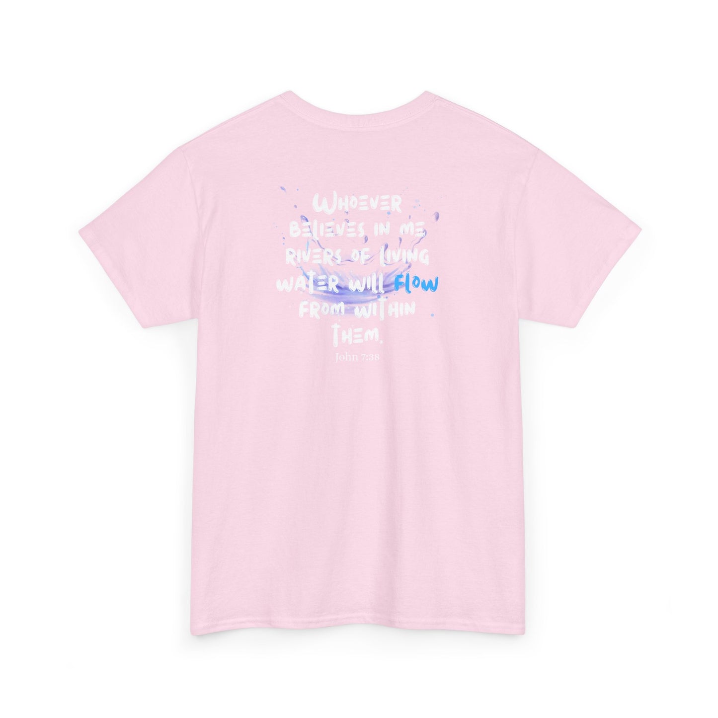 Waterfall Photo Tee — 'Let It Flow' Graphic T-Shirt