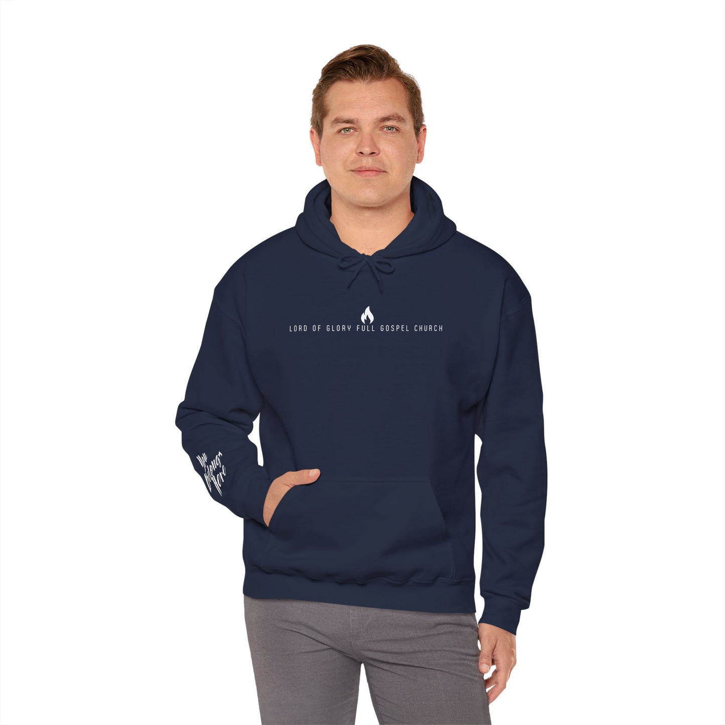 LOG Hoodie: Inspirational Unisex Hooded Sweatshirt for Faith & Comfort, Church Apparel, Cozy Gift for Friends & Family, Everyday Wear, Gospel Message