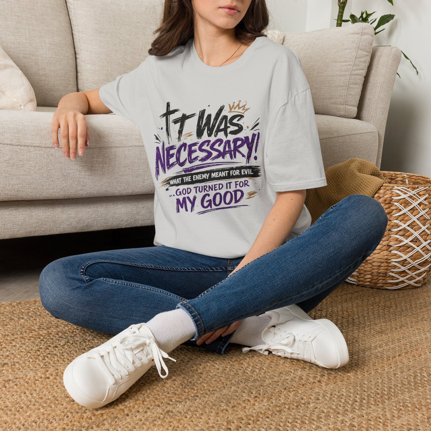 It Was Necessary T-Shirt — Faith & Bold Statement Christian Graphic Tee