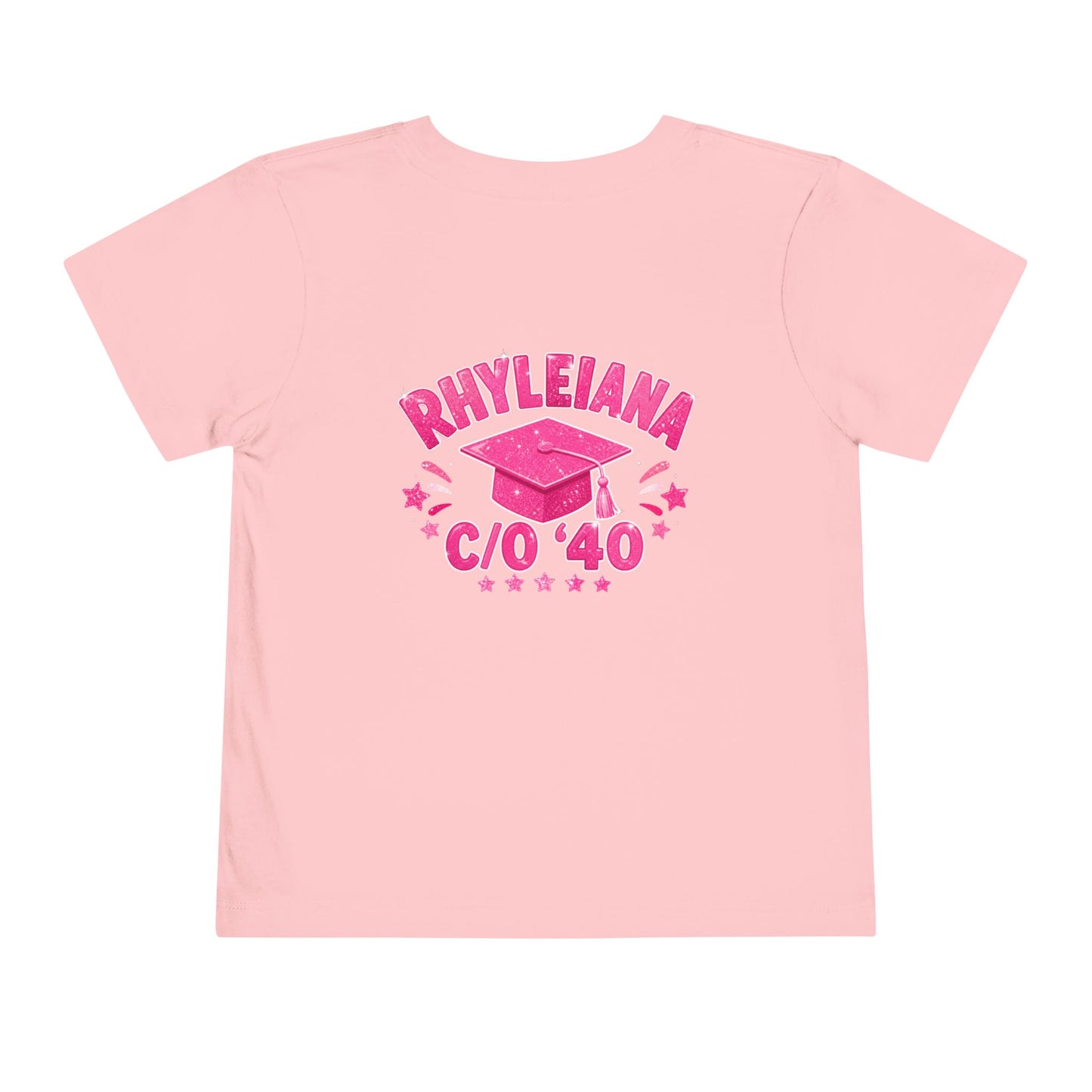 Toddler Tee(Rhy) — "Daycare Fun Look Out K4" Pink Graduation Shirt