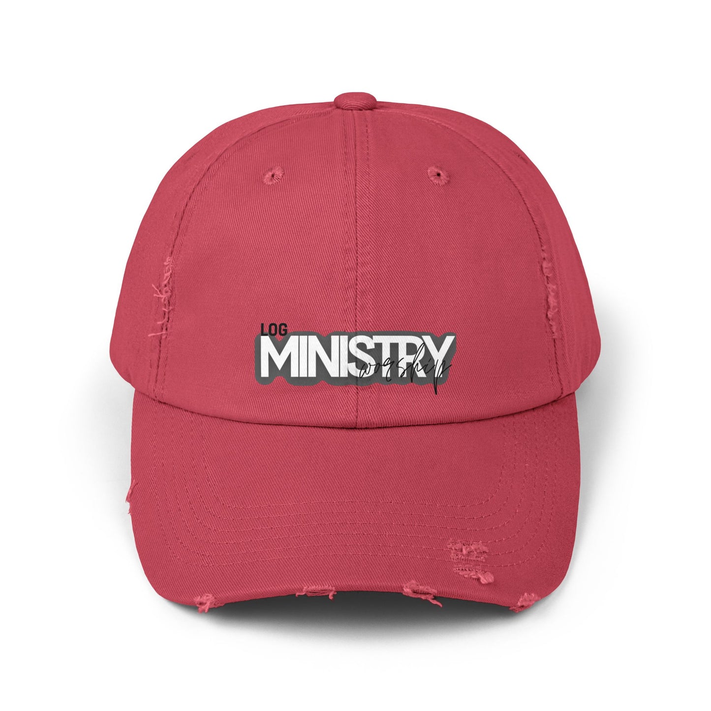 LOG Unisex Distressed Cap with 'MINISTRY': Design, Trendy Baseball Hat for Casual Outfits, Gift for Friends, Daily Wear, Festival [...]