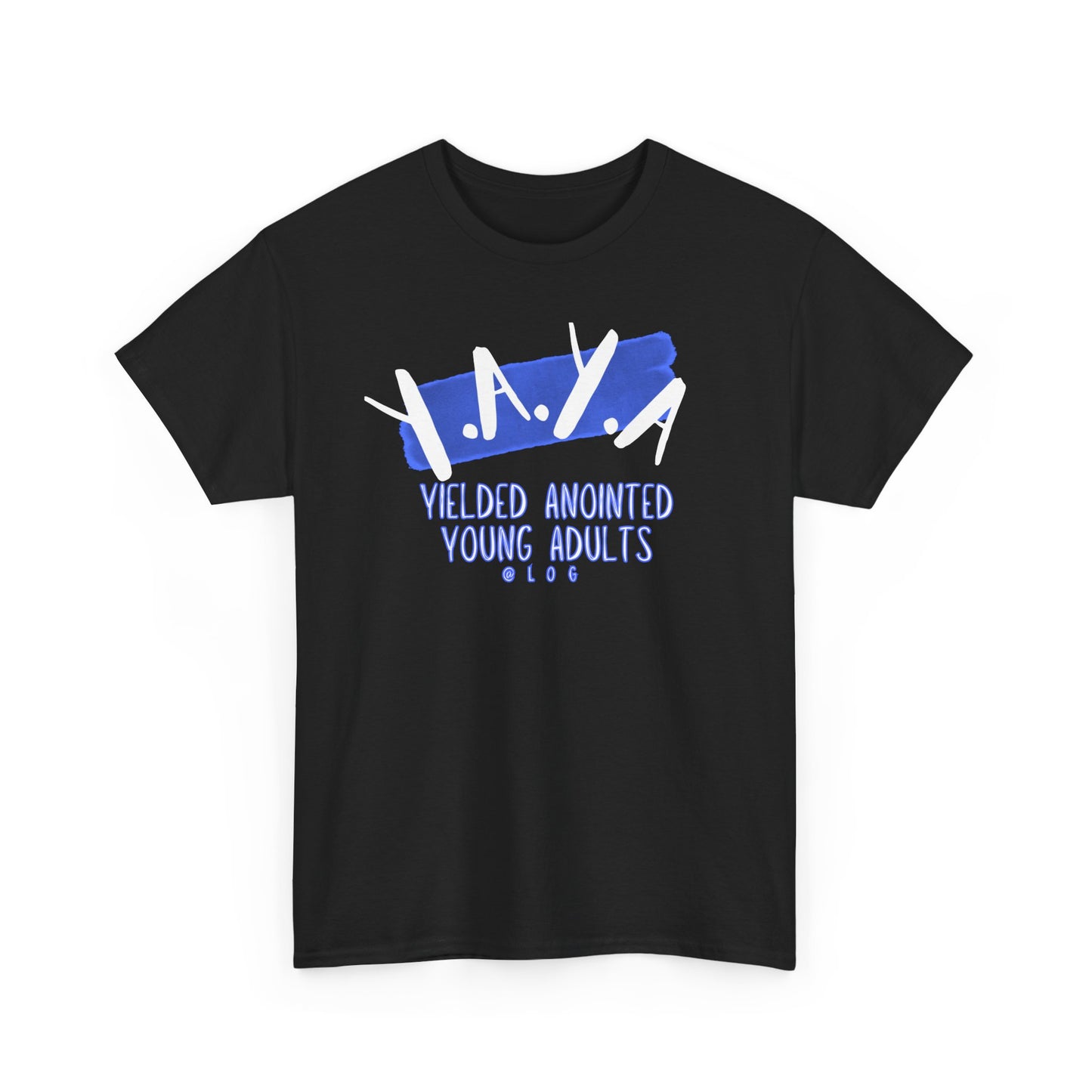 YAYA: Unisex Heavy Cotton Tee - YAYA Yielded Anointed Young Adults, Christian Apparel, Youth Group Shirt, Faith-Based Clothing, Casual Tee, [...]