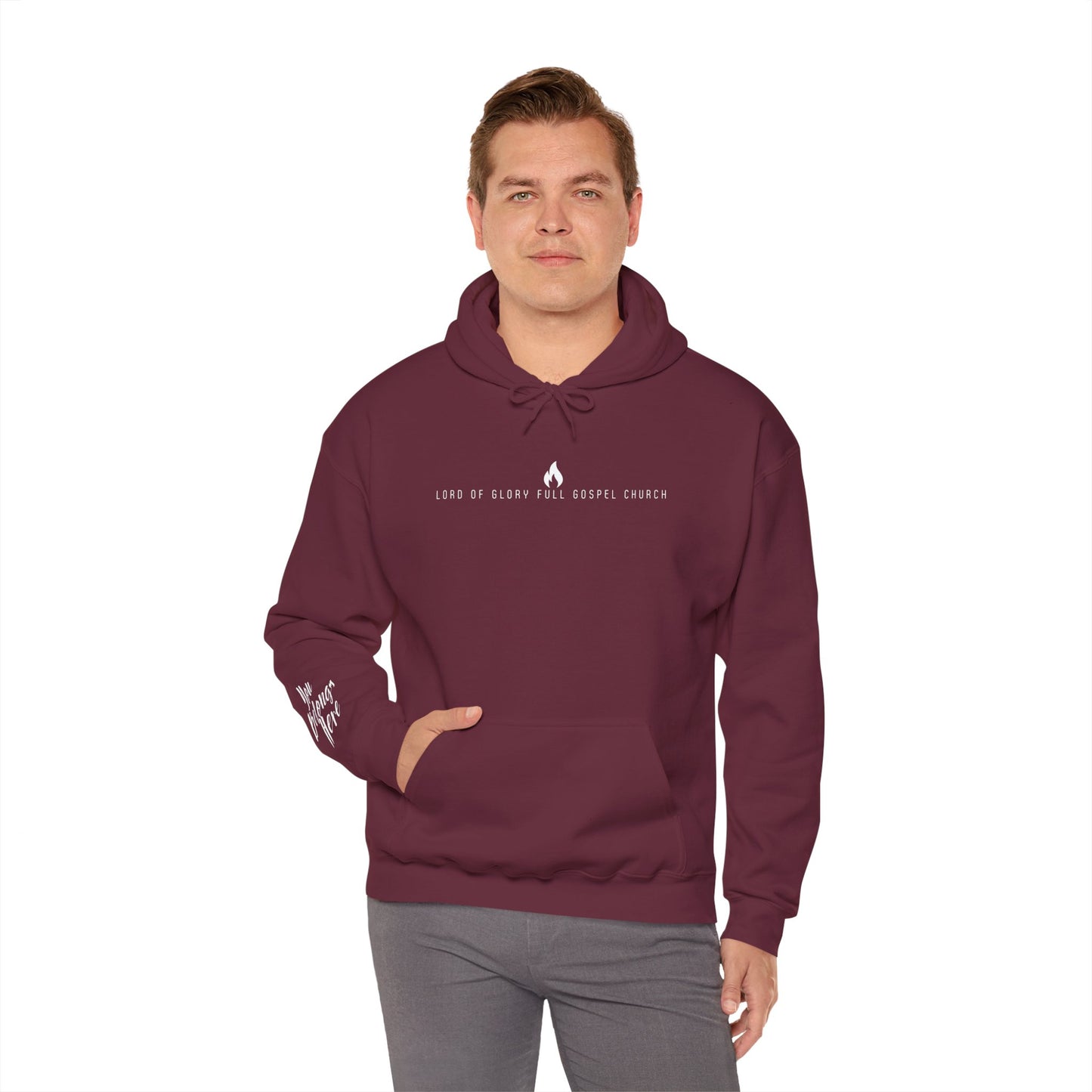 LOG Hoodie: Inspirational Unisex Hooded Sweatshirt for Faith & Comfort, Church Apparel, Cozy Gift for Friends & Family, Everyday Wear, Gospel Message