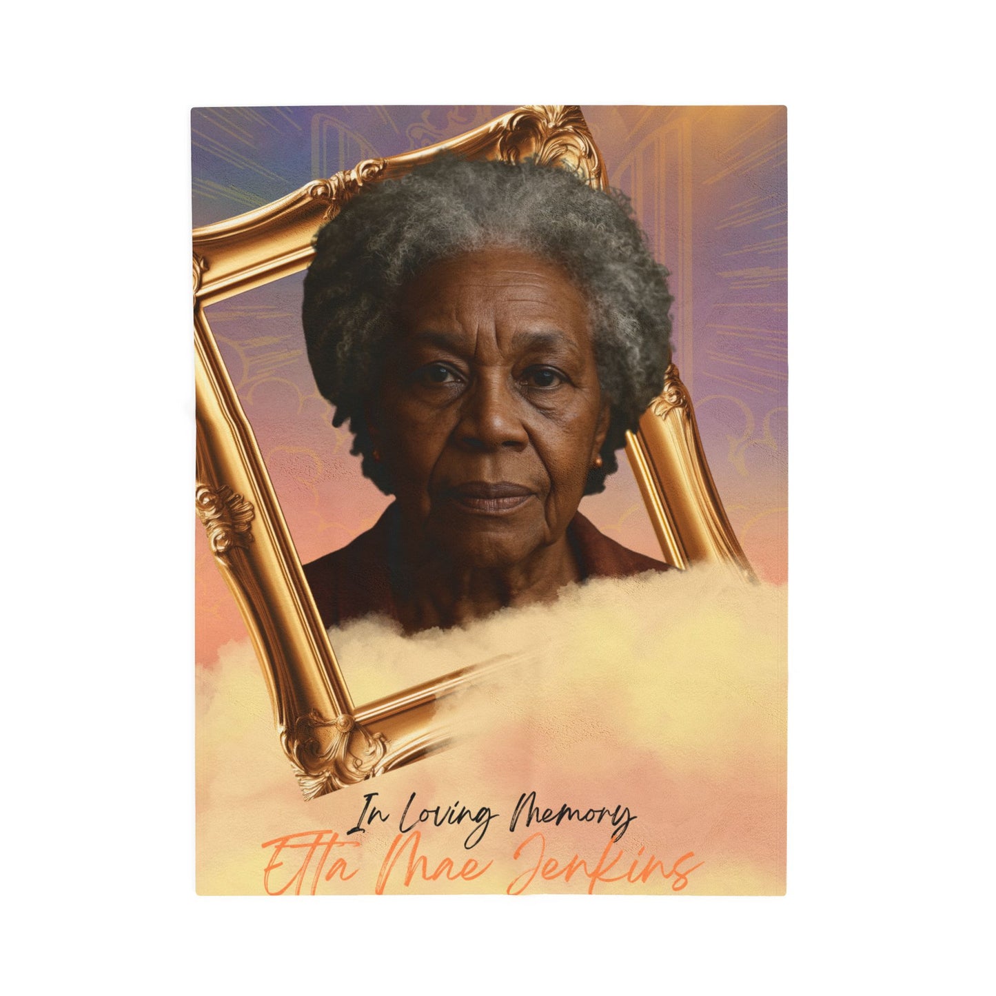 Personalized Velveteen Plush Blanket - In Loving Memory Tribute, Cozy Gift for Remembrance, Soft Throw for Memorials, Sympathy Gifts, [...]