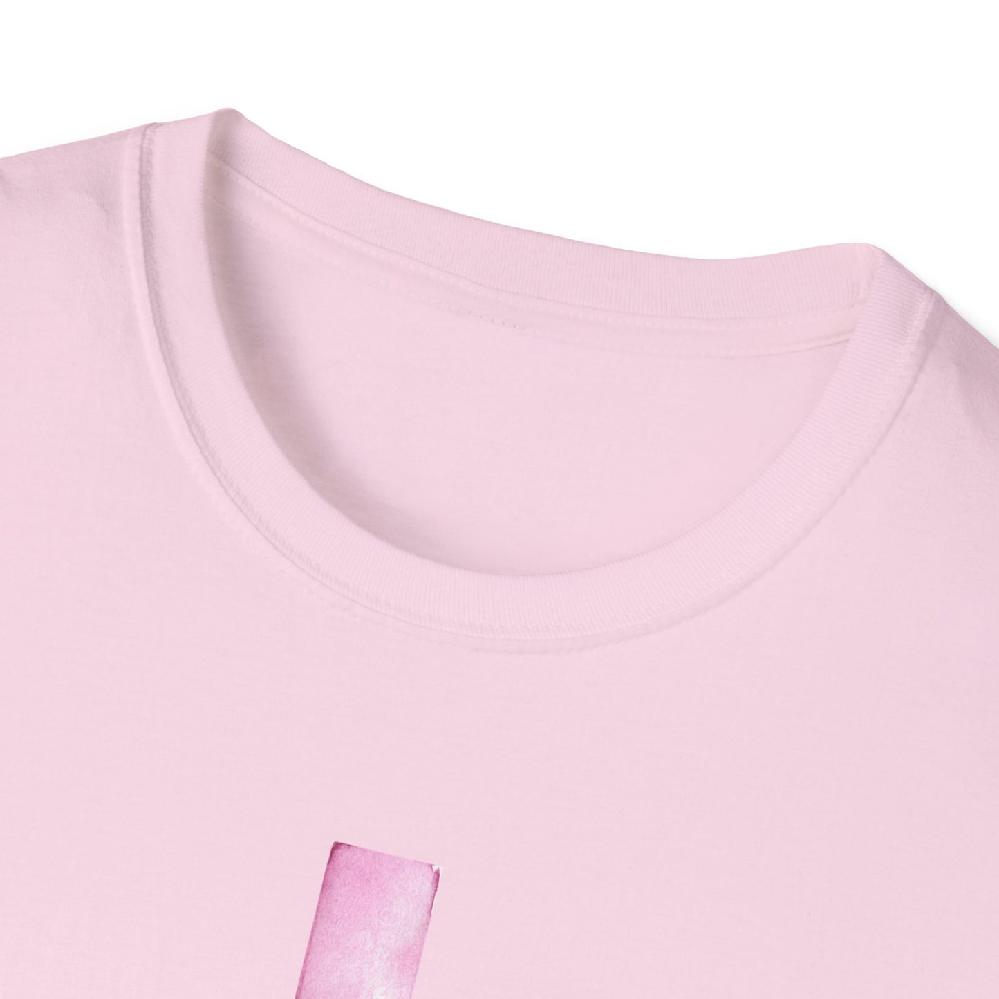 Pink Cross Fighting with Faith Unisex Softstyle T-Shirt, Faith Tee, Casual Wear, Christian Gift, Religious Apparel, Everyday Comfort