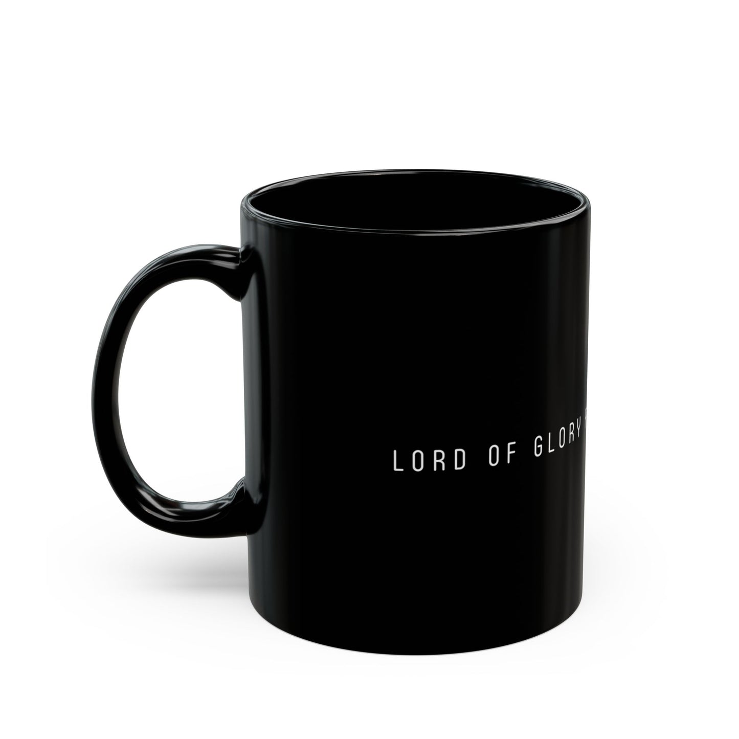 LOG Sleek Black Mug with Inspirational Design | Perfect for Coffee Lovers, Gifts, Church Events, Daily Motivation, and Home Decor
