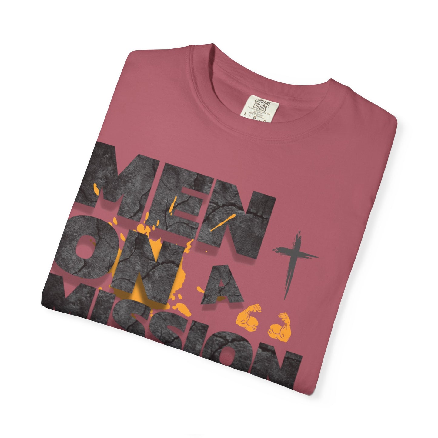 LOG Men on a Mission: Unisex Garment-Dyed T-shirt, Inspirational Tee, Faith-Based Apparel, Christian Gift, Casual Everyday Wear
