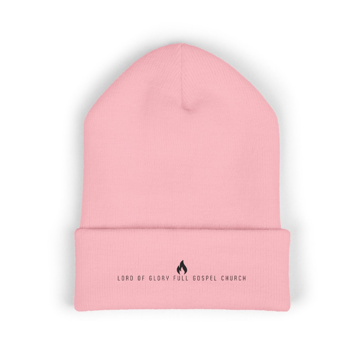 LOG Embroidered Classic Cuffed Beanie, Warm Winter Hat