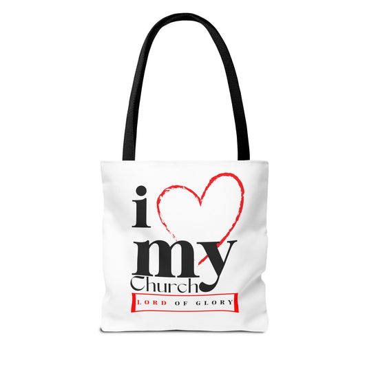 LOG Stylish Tote Bag for Church Lovers | Customizable, Faith-Based Gift,