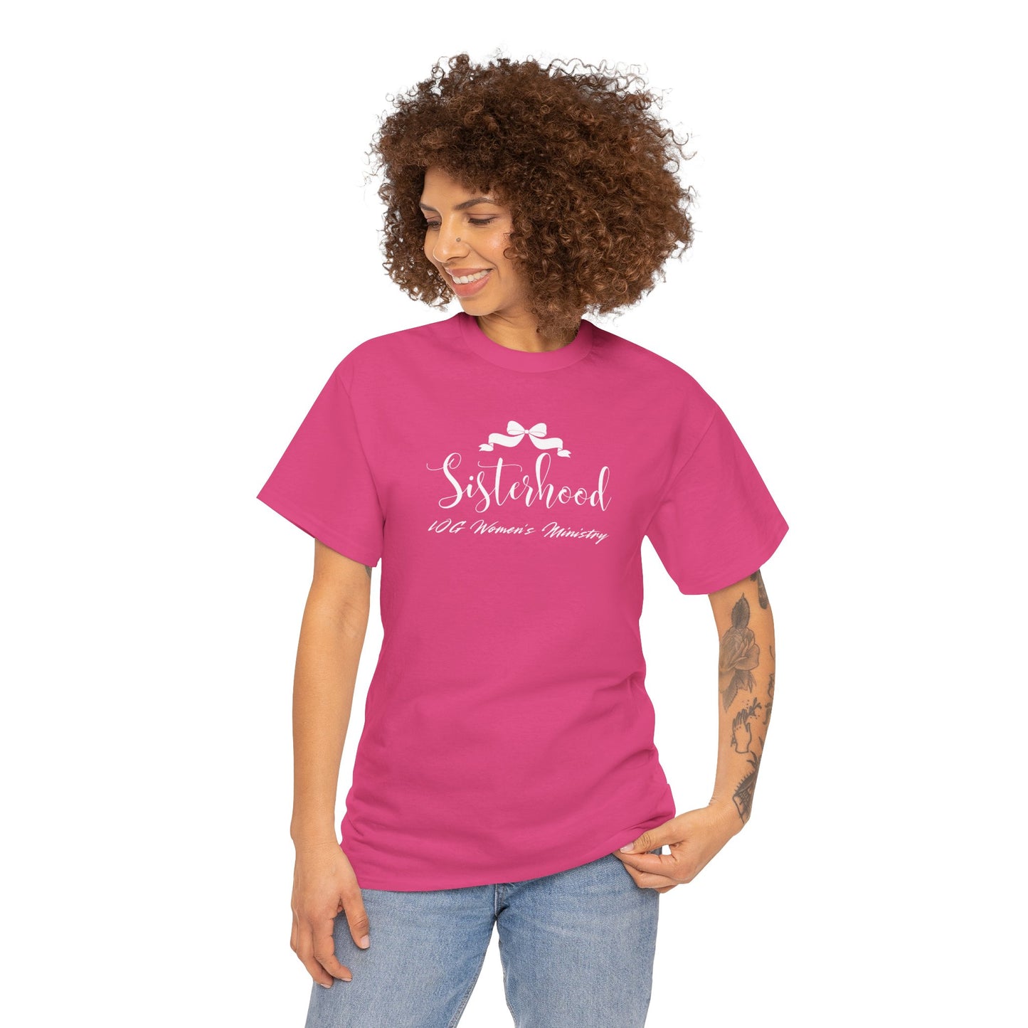 LOG Sisterhood: Unisex Heavy Cotton Tee, Friendship Gift, Cozy Summer Top, Casual Wear, Perfect for Family Celebrations,