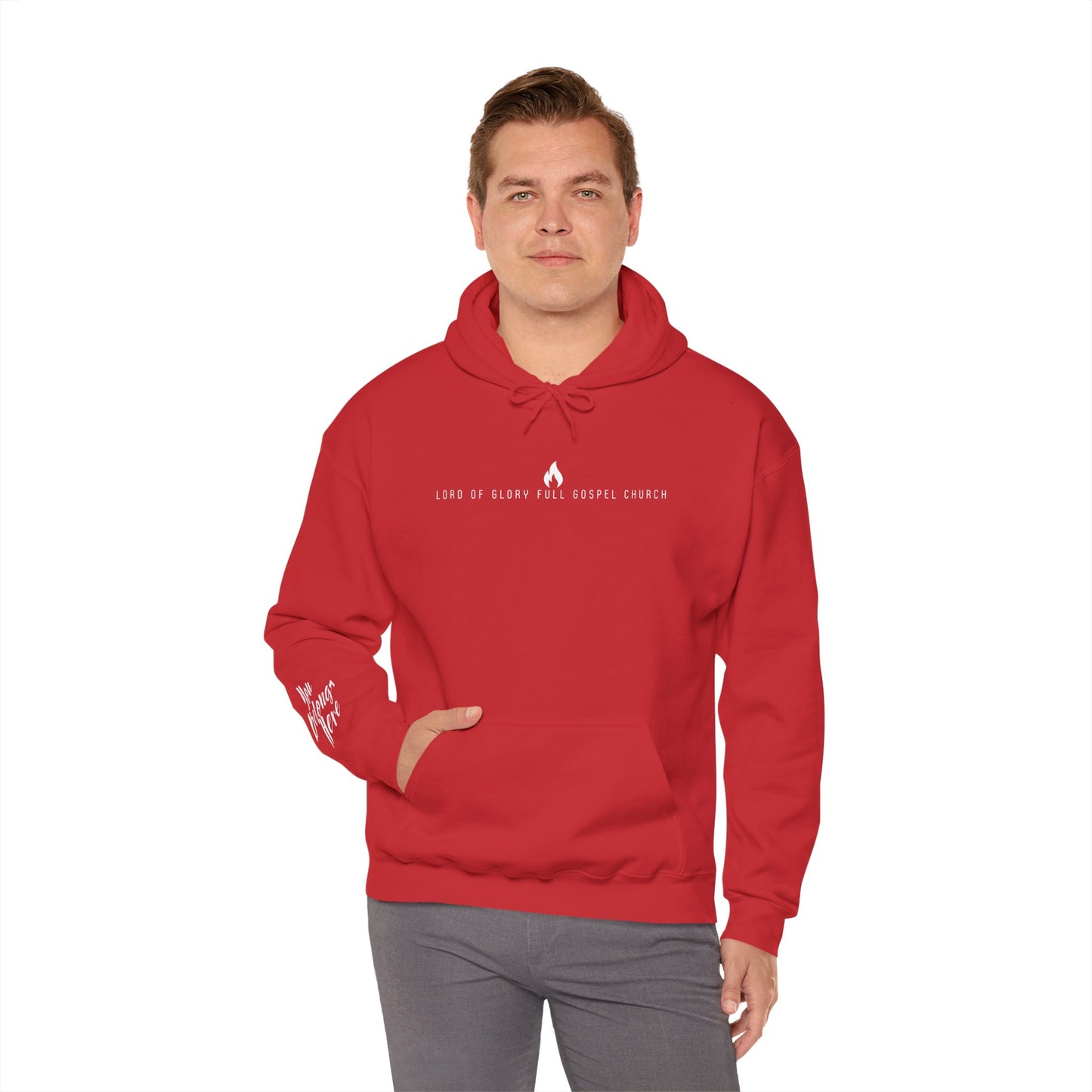 LOG Hoodie: Inspirational Unisex Hooded Sweatshirt for Faith & Comfort, Church Apparel, Cozy Gift for Friends & Family, Everyday Wear, Gospel Message