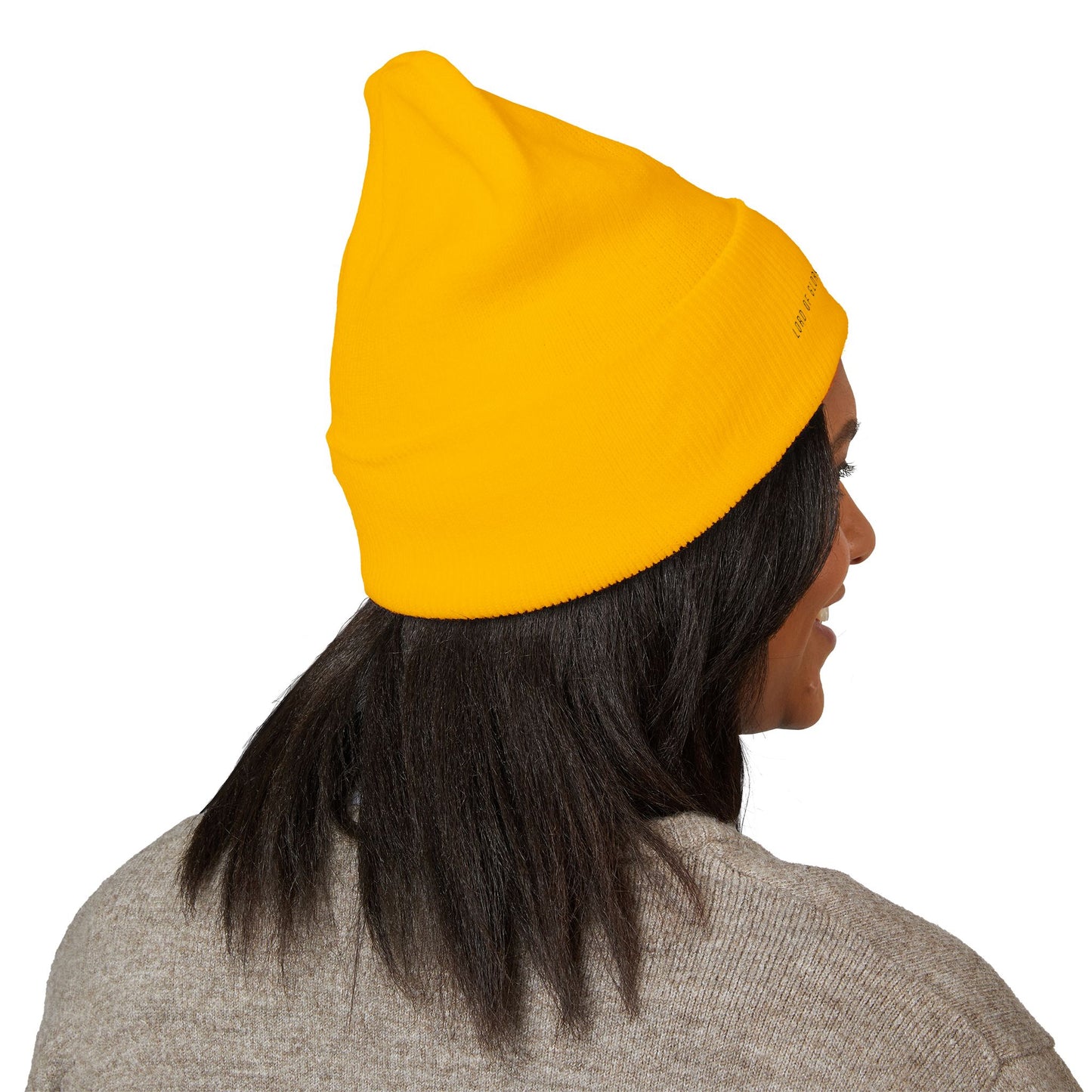 LOG Embroidered Classic Cuffed Beanie, Warm Winter Hat