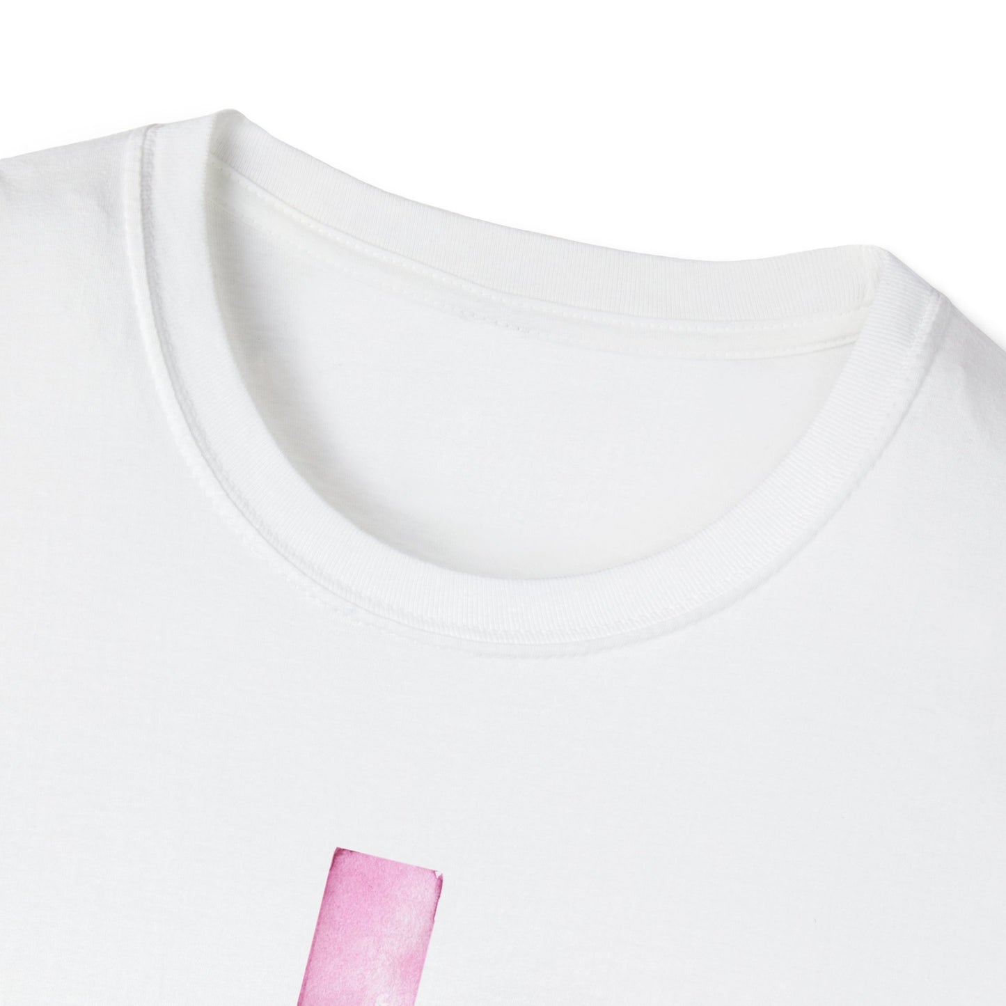 Pink Cross Fighting with Faith Unisex Softstyle T-Shirt, Faith Tee, Casual Wear, Christian Gift, Religious Apparel, Everyday Comfort