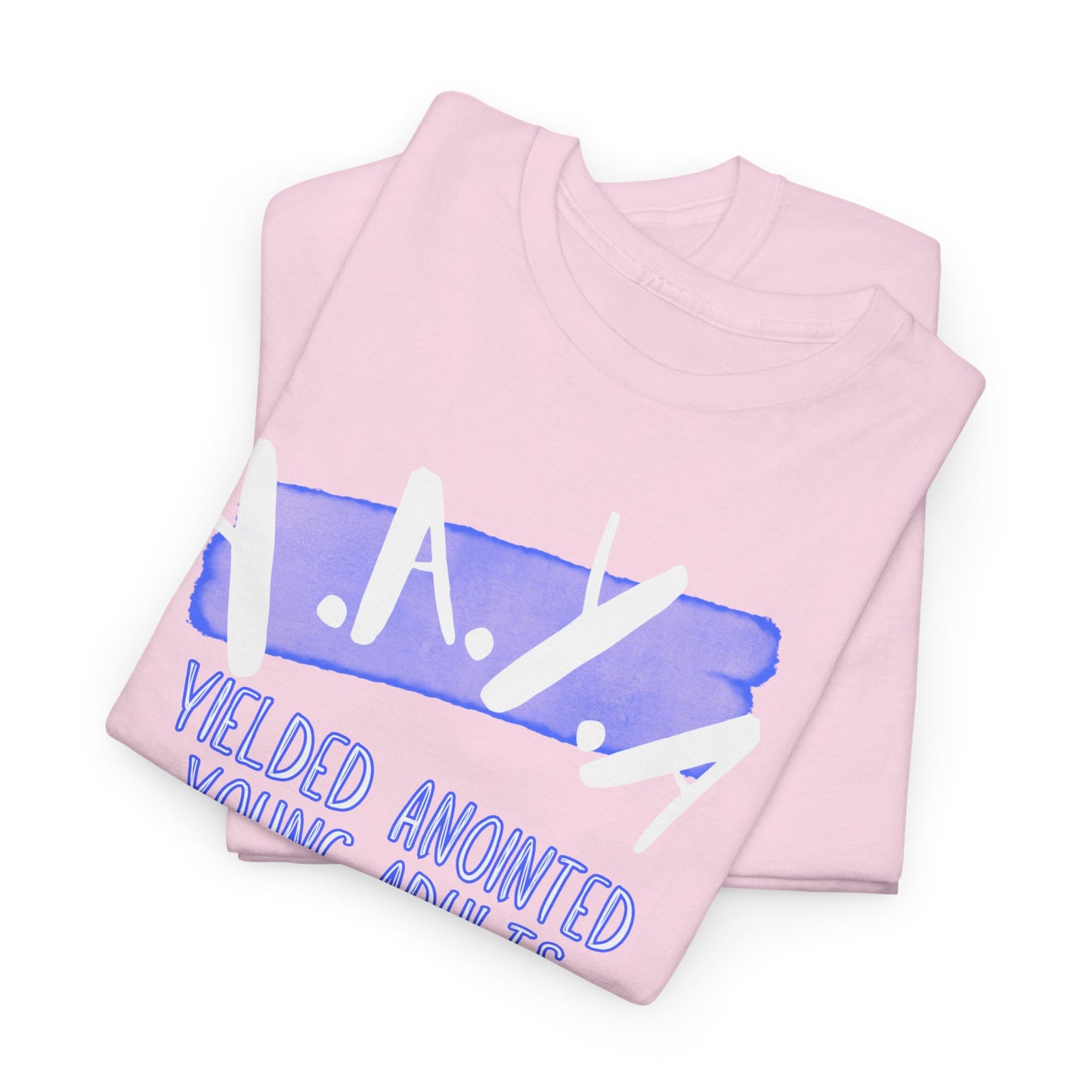 YAYA: Unisex Heavy Cotton Tee - YAYA Yielded Anointed Young Adults, Christian Apparel, Youth Group Shirt, Faith-Based Clothing, Casual Tee, [...]