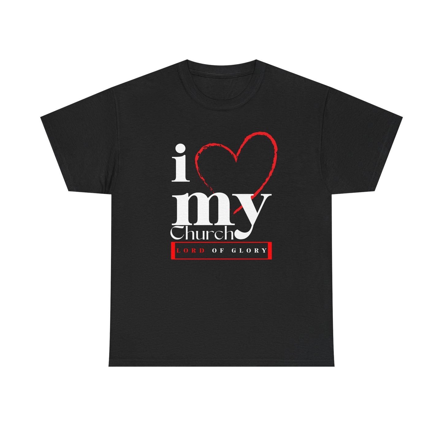 LOG I Love My Church Unisex Tee, Faith-based T-Shirt, Religious Apparel, Gift for Churchgoers, Casual Weekend Wear