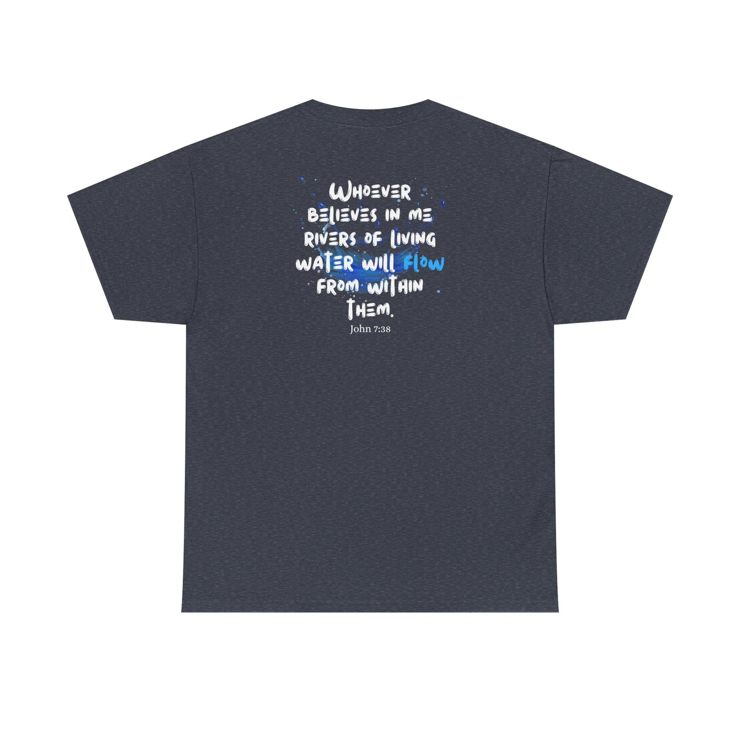 Waterfall Photo Tee — 'Let It Flow' Graphic T-Shirt